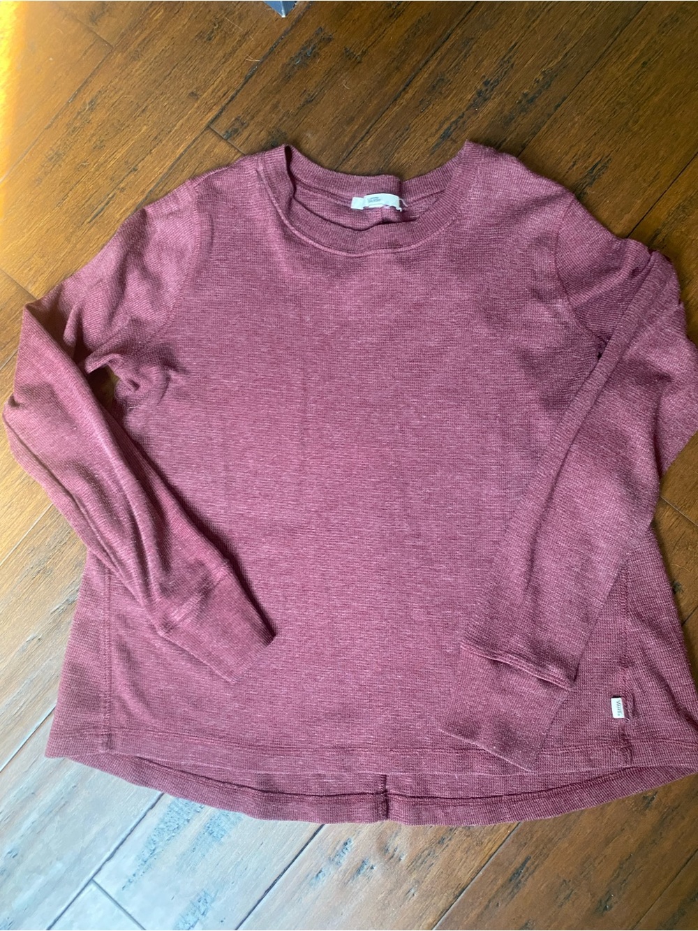 Vans Women's Long Sleeve Crewneck Top in Mauve Pink
